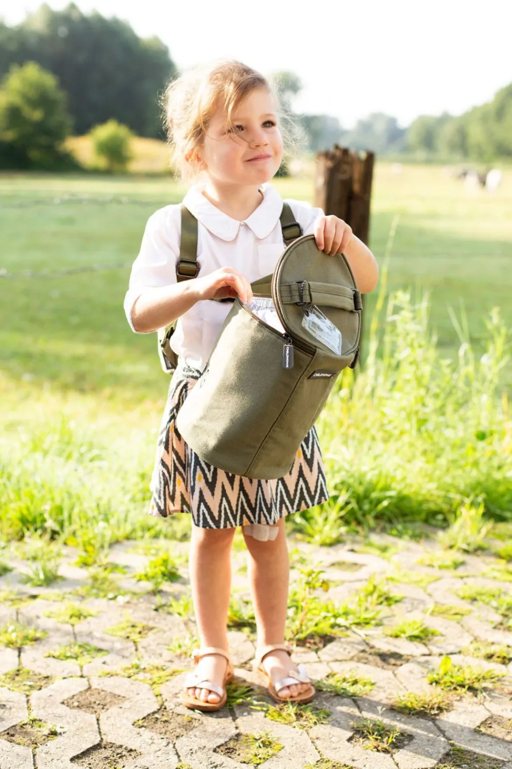 Sale Childhome My Lunchbag - Met Isolerende Voering - Canvas - Kaki