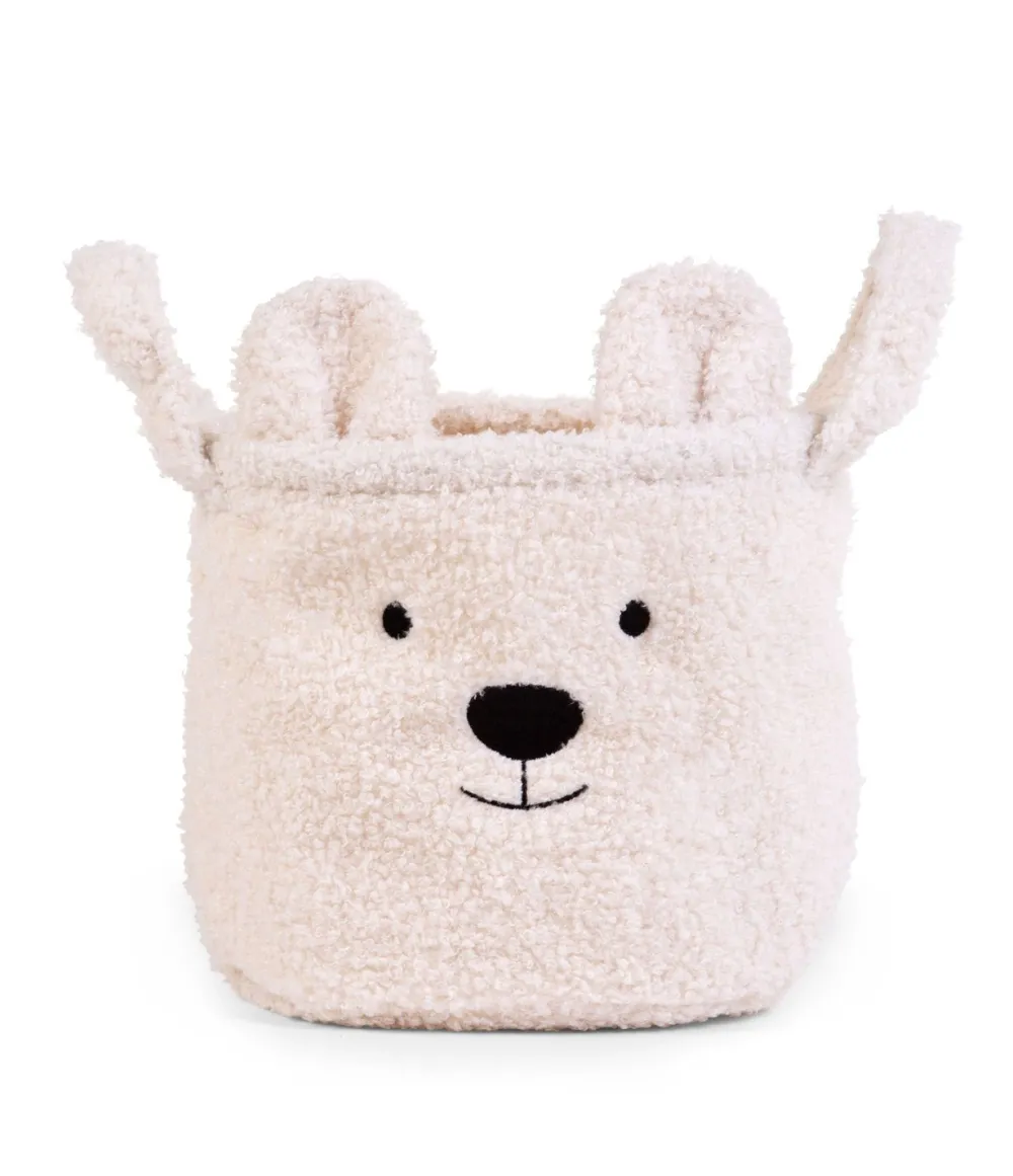 Store Childhome Opbergmand - 25X20X20 Cm - Teddy - Ecru