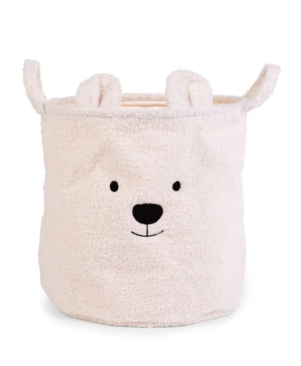 Best Childhome Opbergmand - 40X40X40 Cm - Teddy - Ecru