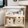 Outlet Childhome Opbergmand - 30X30X30 Cm - Teddy - Ecru