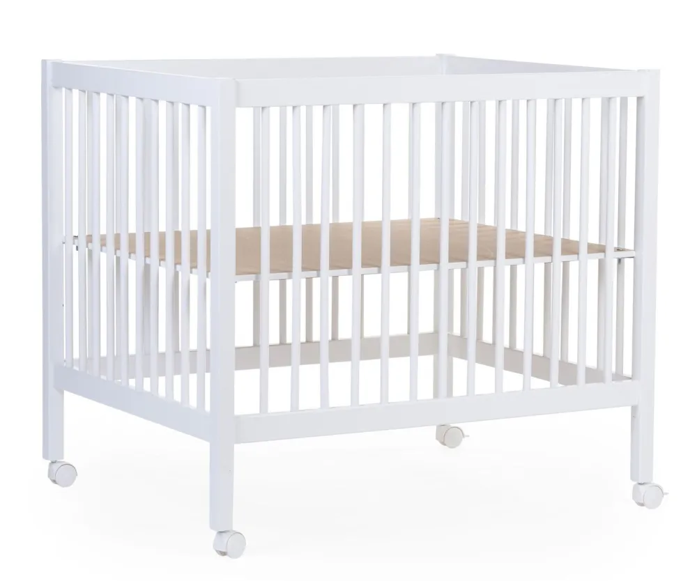 New Childhome Park 97 + Wieltjes - 95X75 Cm - Hout - Wit