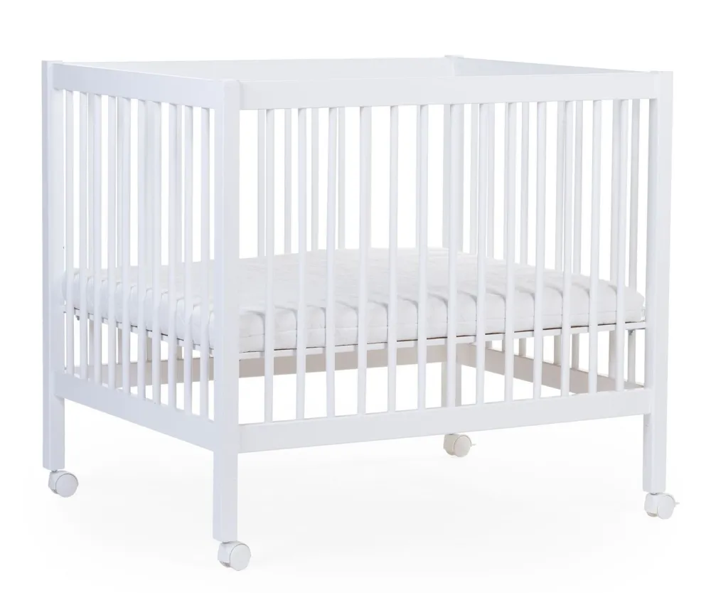 New Childhome Park 97 + Wieltjes - 95X75 Cm - Hout - Wit