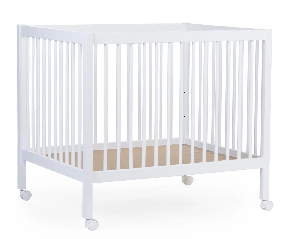 New Childhome Park 97 + Wieltjes - 95X75 Cm - Hout - Wit