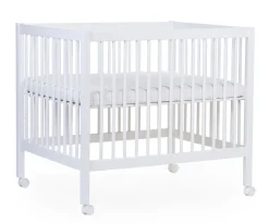 New Childhome Park 97 + Wieltjes - 95X75 Cm - Hout - Wit