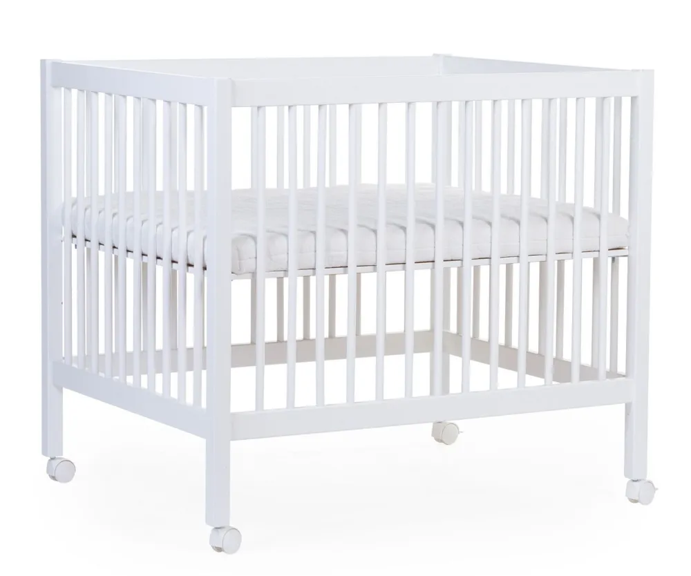New Childhome Park 97 + Wieltjes - 95X75 Cm - Hout - Wit
