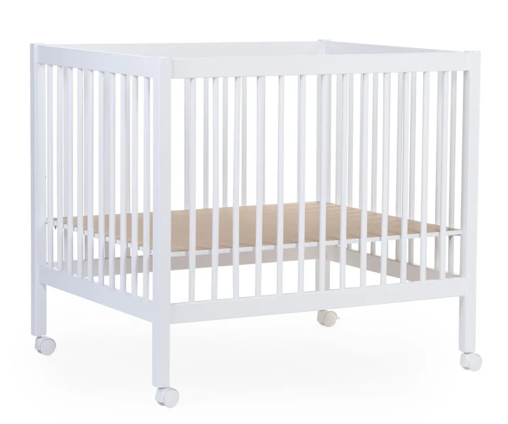 New Childhome Park 97 + Wieltjes - 95X75 Cm - Hout - Wit