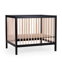 Store Childhome Park 97 + Wieltjes - 95X75 Cm - Hout Zwart / Naturel