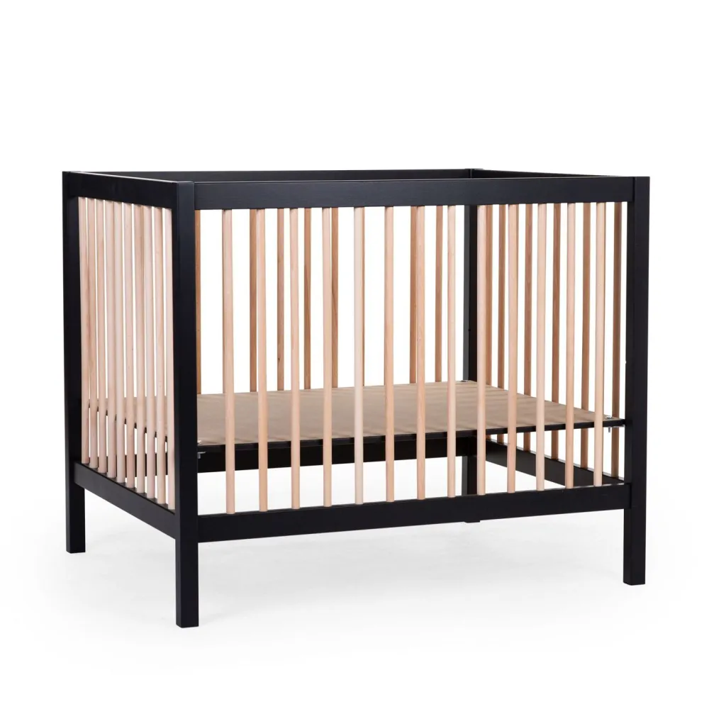 Store Childhome Park 97 + Wieltjes - 95X75 Cm - Hout Zwart / Naturel