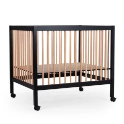 Store Childhome Park 97 + Wieltjes - 95X75 Cm - Hout Zwart / Naturel