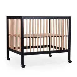 Store Childhome Park 97 + Wieltjes - 95X75 Cm - Hout Zwart / Naturel