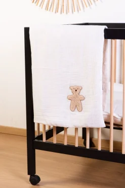 Store Childhome Park 97 + Wieltjes - 95X75 Cm - Hout Zwart / Naturel