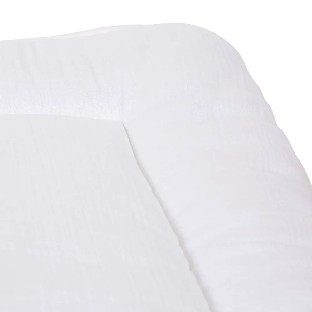 Hot Childhome Parklegger - 75X95 Cm - Jersey Melange Beige / Mousseline Teddy