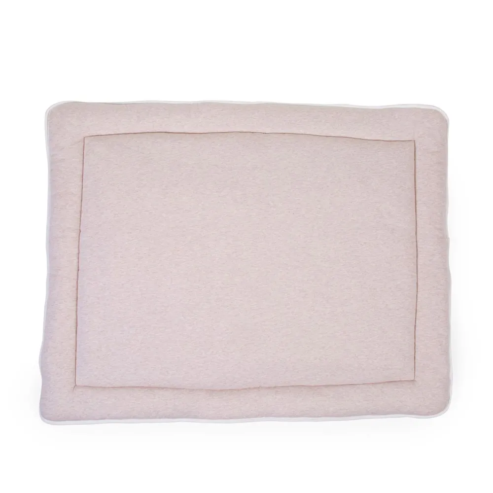 Hot Childhome Parklegger - 75X95 Cm - Jersey Melange Beige / Mousseline Teddy