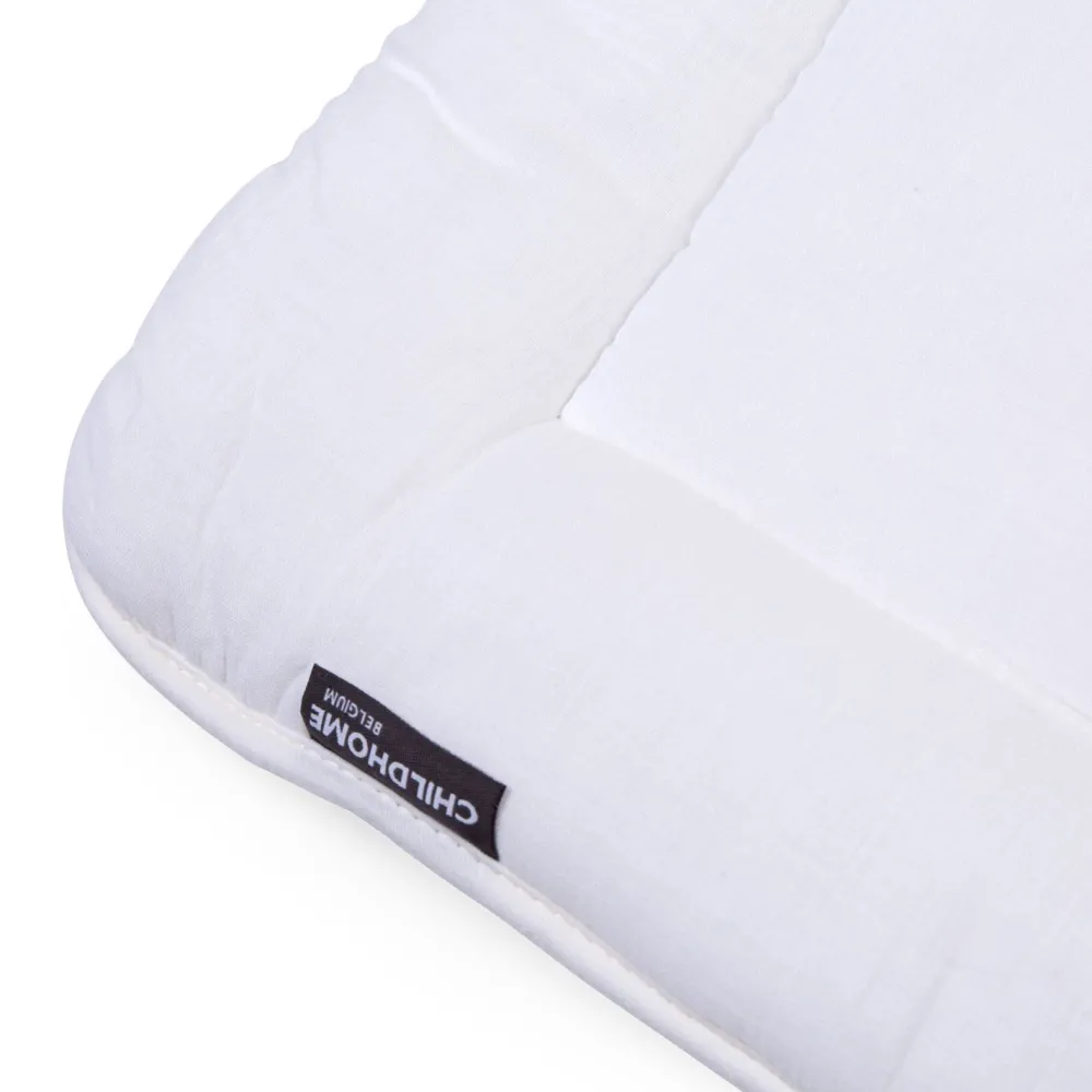 Hot Childhome Parklegger - 75X95 Cm - Jersey Melange Beige / Mousseline Teddy