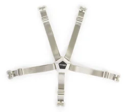 Fashion Childhome 5-Punts Harnas - Zilver Wit