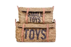 Cheap Childhome Rattan Opbergmanden + Riemen - Set Van 2