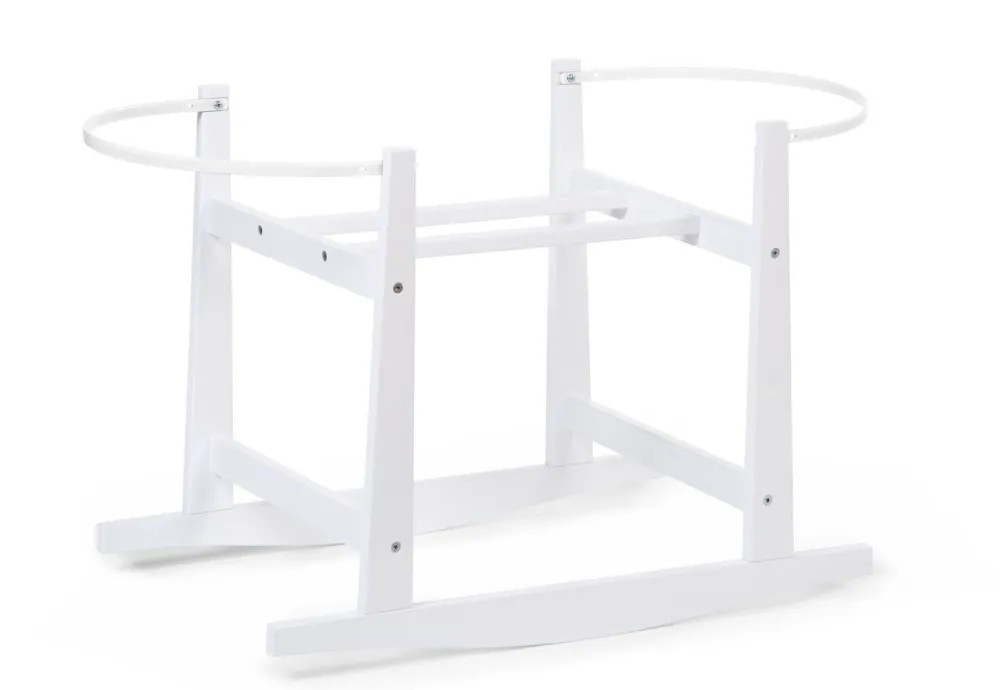 Clearance Childhome Rocking Staander Voor Moses Mand - Hout - Wit