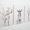New Childhome Schilderij - Olifant + Goud - 30X40 Cm