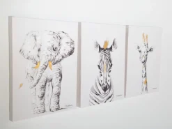 New Childhome Schilderij - Olifant + Goud - 30X40 Cm