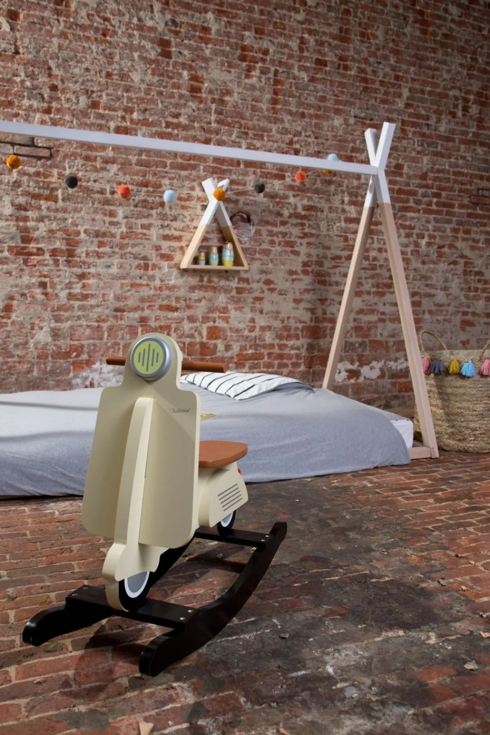 Best Childhome Schommel Scooter - Mdf - Cream