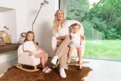 Hot Childhome Schommelstoel Voor Kinderen - Teddy - Ecru Naturel