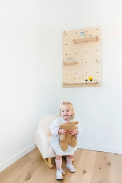 Hot Childhome Schommelstoel Voor Kinderen - Teddy - Ecru Naturel