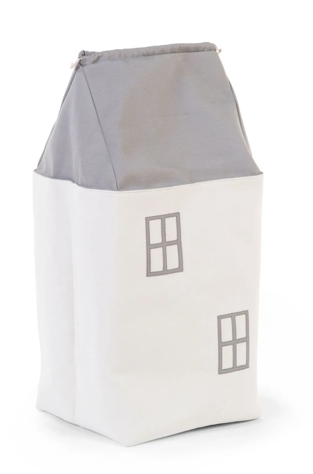 New Childhome Speelgoedzak Huis - Polyester - Grijs Ecru