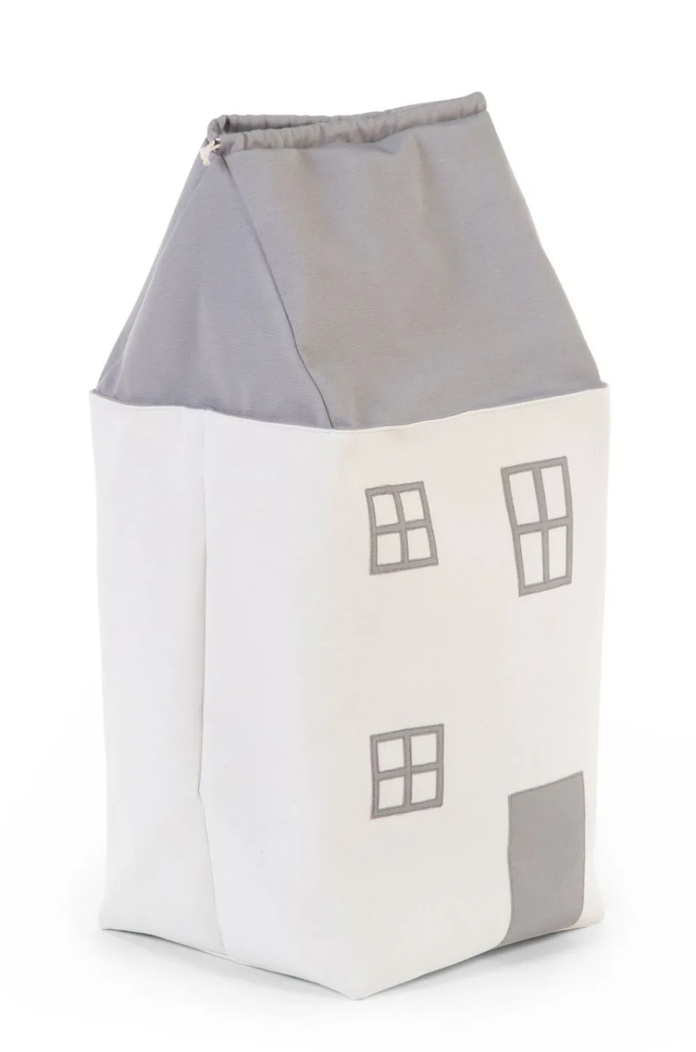 New Childhome Speelgoedzak Huis - Polyester - Grijs Ecru