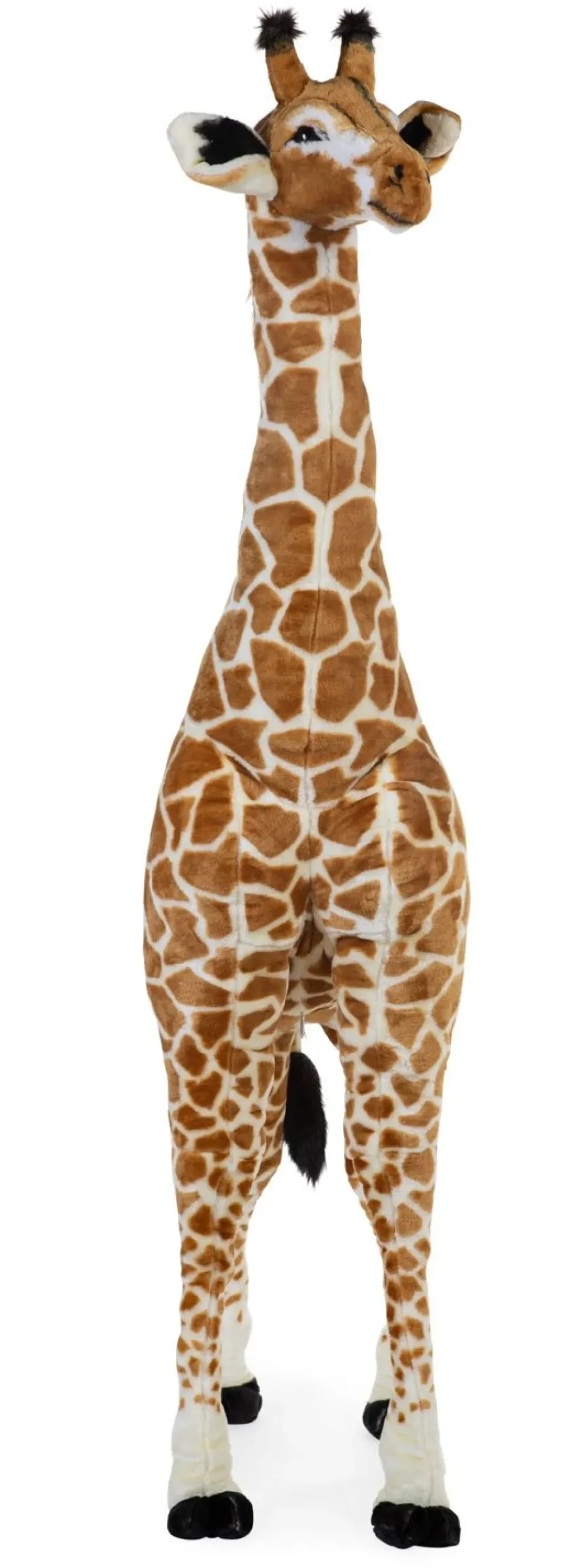 Outlet Childhome Staande Giraf Knuffel - 65X35X180 Cm - Bruin Geel