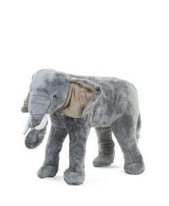 Clearance Childhome Staande Olifant Knuffel - 70X40X60 Cm - Grijs