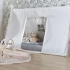 Fashion Childhome Tipi Bed - 90X200 Cm - Hout - Naturel Wit Ja, Graag Met Lattenbodem