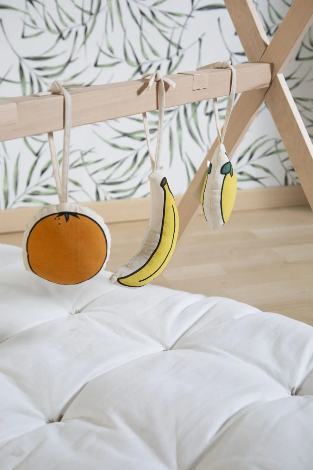 Fashion Childhome Tipi Staander Voor Moses Mand + Baby Gym - Hout - Naturel