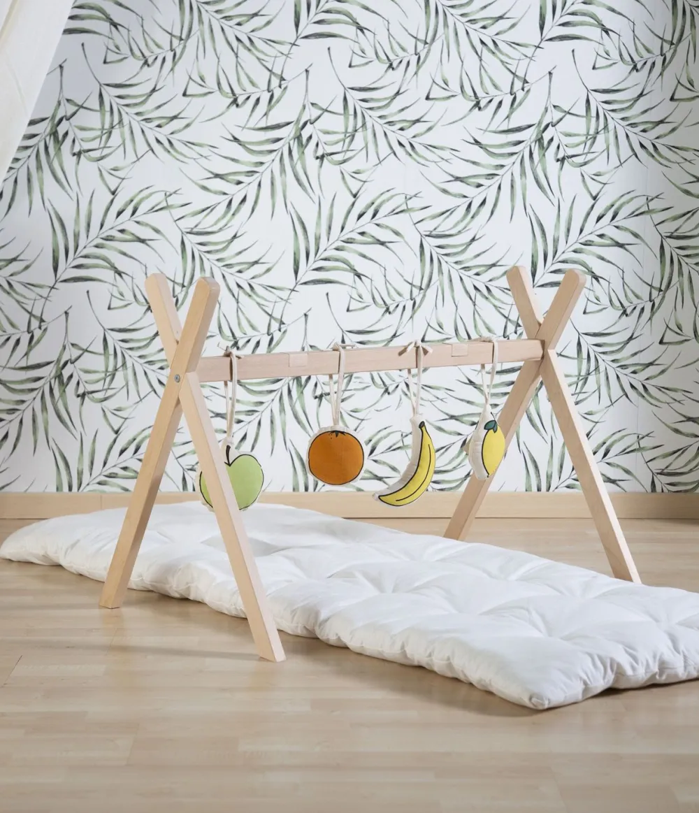 Fashion Childhome Tipi Staander Voor Moses Mand + Baby Gym - Hout - Naturel
