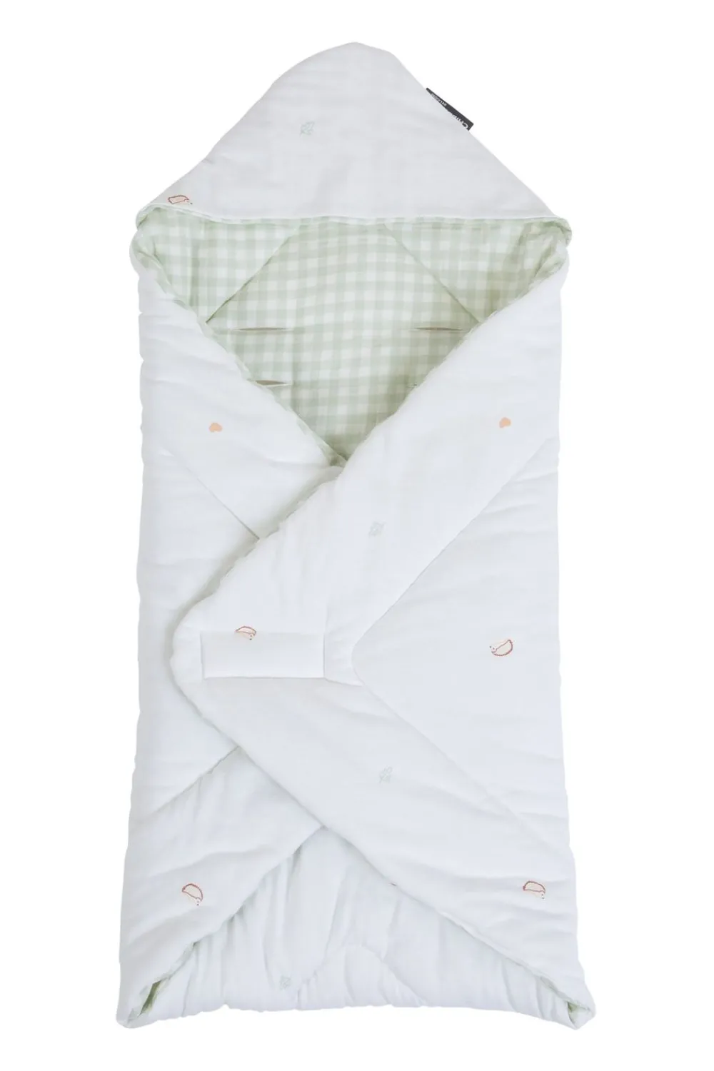 New Childhome Wikkeldeken Universeel - 75X75 Cm - Jersey - Forest - Tetra Vichy
