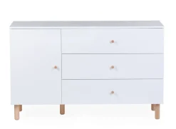 Online Childhome Wonder White - Commode - 3 Laden + 1 Deur + Verzorgingsunit